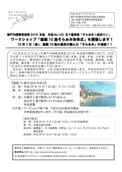 ワークショップ「塩飽 10 島そらあみ合体式」