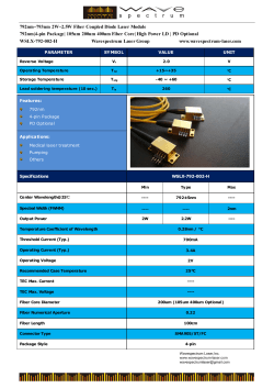 4-pin Package| 105um 200um 400um Fiber Core| High Power LD