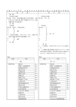 学域及び全学教員部に関する規程の一部を改正する規程