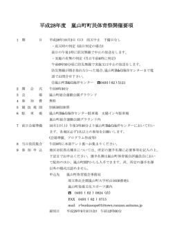 開催要項 サイズ