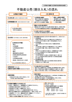 不動産公売（期日入札）の流れ