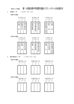組合せ表