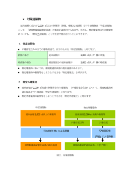 （対象建築物（抜粋））