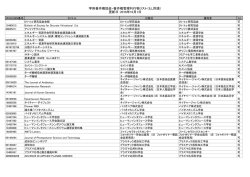 学術著作権協会・著作権管理刊行物リスト