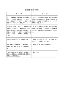 質問回答書（西米良村）