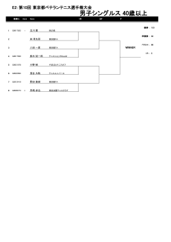 第10回東京都ベテランテニス選手権