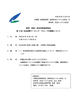 （経済社会システム担当）付 参事官（社会システム担当