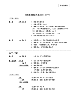 行政手続部会の進め方について 参考資料2