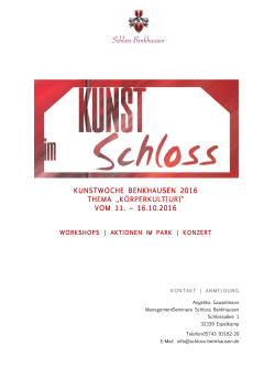 Kunstwoche Benkhausen 2016
