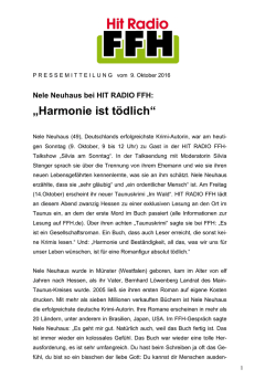 Harmonie ist tödlich