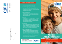 Flyer - Evangelische Jugend Nürnberg