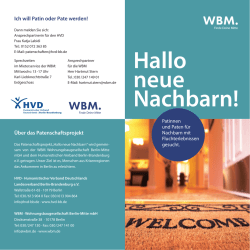 Hallo neue Nachbarn!