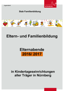 Elternabende 2016 und 2017