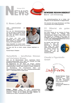 8. News Letter - Gewerbe Region Biberist