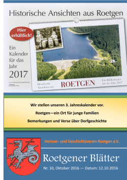 Heft - Heimat- und Geschichtsverein Roetgen