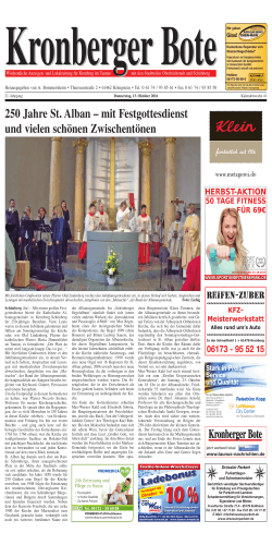 250 Jahre St. Alban – mit Festgottesdienst und vielen schönen