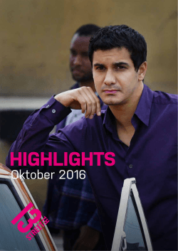 Programm-Highlights Oktober