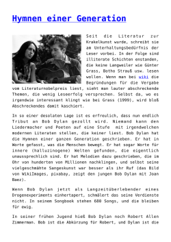 Hymnen einer Generation