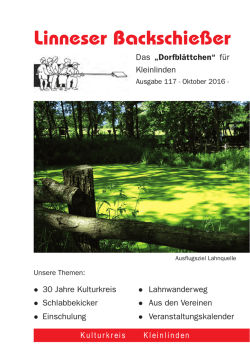 herunterladen - Linneser Backschie&szlig;er