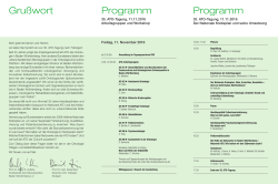 Grußwort Programm Programm - Universitätsklinikum Tübingen