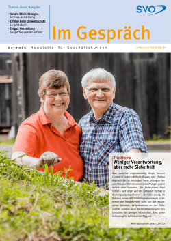 Im Gespräch - SVO Vertrieb