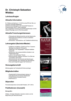 Dr. Christoph Sebastian Widdau