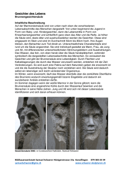 Gesichter des Lebens - Schaerer Skulpturen