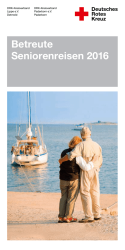 Betreute Seniorenreisen 2016