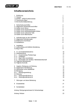 Inhaltsverzeichnis