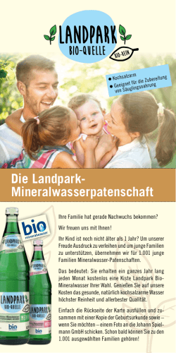 Landpark · Bio-Mineralwasser