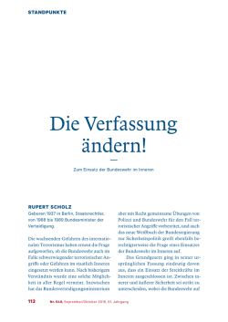 Die Verfassung &auml;ndern!