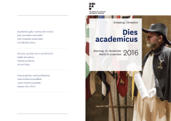 Dies academicus 2016