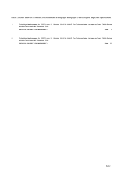 Dieses Dokument datiert vom 12. Oktober 2016 und beinhaltet die