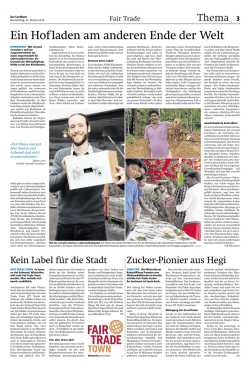 Ein Hofladen am anderen Ende der Welt