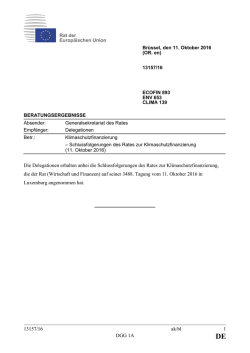 13157/16 ak/bl 1 DGG 1A Die Delegationen erhalten anbei die