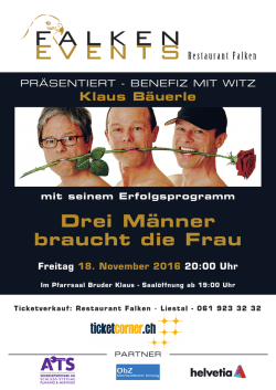 Drei M&auml;nner braucht die Frau