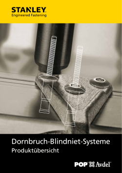 Dornbruch-Blindniet-Systeme