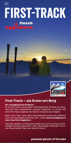 First-Track - Aletsch Arena