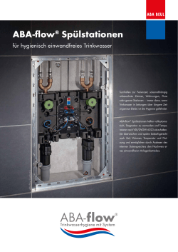 ABA-flow&reg; Sp&uuml;lstationen