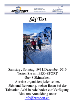 Ski Test Adelboden