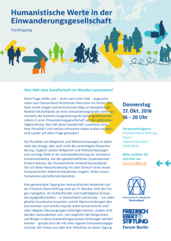 Humanistische Werte in der Einwanderungsgesellschaft