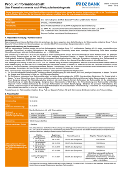 Produktinformationsblatt