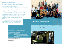 Hattingen hat Treffpunkte. Kinderprogramm Treff