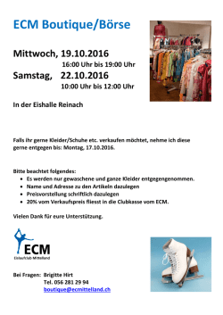 ECM Boutique/B&ouml;rse