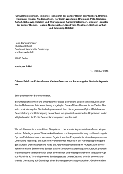 Offener Brief an Bundesminister Schmidt 4. Änderung