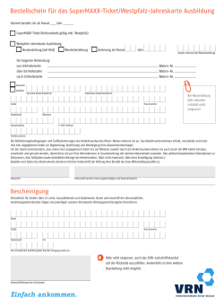 Westpfalz Zeitkarte Ausbildung und SuperMAXX-Ticket (1