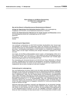 Drucksachen allgemein - Nieders&auml;chsischer Landtag