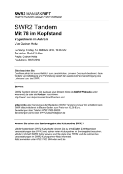 Mit 78 im Kopfstand