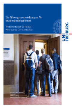 Informationen der ZSB zur Einf&uuml;hrungswoche