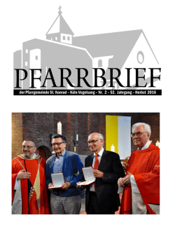 Herbstpfarrbrief 2016